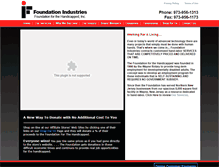 Tablet Screenshot of foundationforhandicapped.org